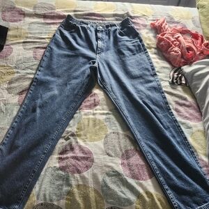 Lee Blue Women's Jeans-side Elastic.
